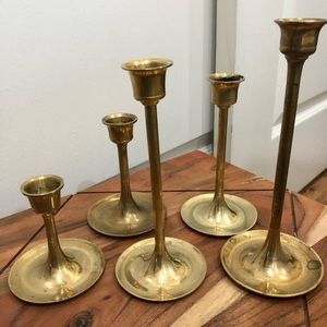 Brass candle sticks
